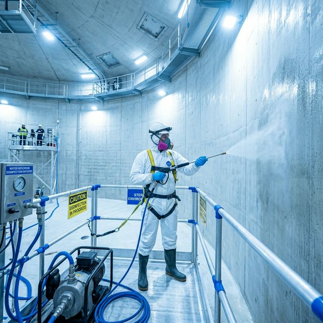 Higienização de reservatórios e limpeza de caixa d'água técnica em toda Baixada Fluminense e RJ - Imunimil